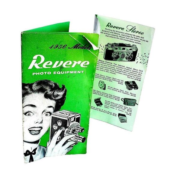 Revere Photo Equipment Booklet Mid Century Ephemera Vintage Photography 50s - Picture 1 of 10